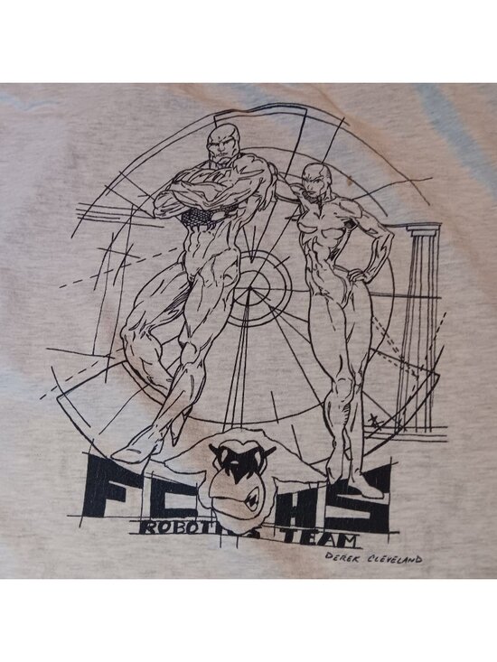 Robotics Fort Collins Vintage Men's XXL T-shirt 90's ABB Team Heather Gray Hanes